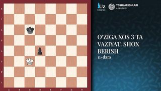 Shaxmatda o‘ziga xos 3 ta vaziyat. Shox beish.