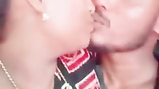Indian Village lady kissing video