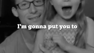 Shocking trick on her dad