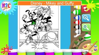 Coloring Disney - Mikey and Guffy