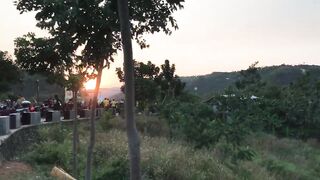Sunrise dari atas geopark ciletuh,sukabumi