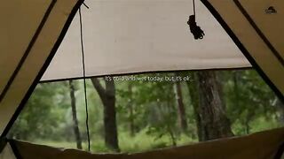 Camping in rain