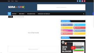 How To Full Customize Sora SEO Blogger Blogspot Template