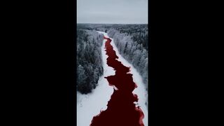 Is this river in Russia full of blood?