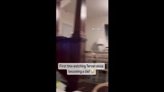 Dad shows heartfelt reaction to watching 'Tarzan' movie