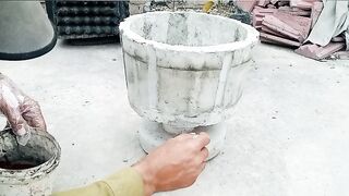 Amazing ideas for home garden /cement pot making at home