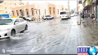 دوبئی میں بھی بارشوں کے پانی کی نکاسی کا نظام بہتر نہیں ہے