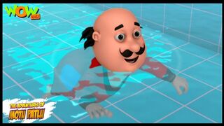 Motu Patlu Cartoons In Hindi | Animated Series | Swimming Pool | Wow Kidz