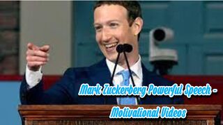 Mark Zuckerberg Powerful Speech - Motivational Videos