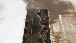 Satisfying carpet cleaning time-lapse