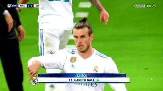 Real Madrid CF vs Liverpool in the Champions league final when Gareth Bale came to the rescue by scoring a beautiful goal
