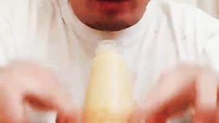 funny man makes a joke