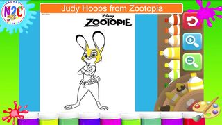 Coloring Judy Hoops from Zootopia