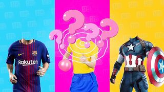 Shake shake your body d billions chacha wrong head puzzle captain America messi megaremix