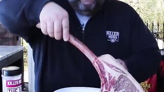BBQ Tomahawk Ribeye Steak