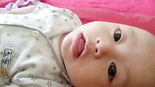 #Tingkah lucu bayi 4 bulan