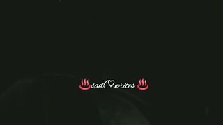 Sad poetry video..