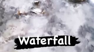 Beautiful view of waterfall