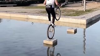To keep your balance you must keep moving