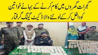 گھروں میں کام کرنے کے بہانے لوٹنے والا گینگ گرفتار
