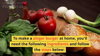 HOW TO MAKE HEALTHY ZINGER BURGER AT HOME