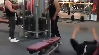 Funny gym exercise