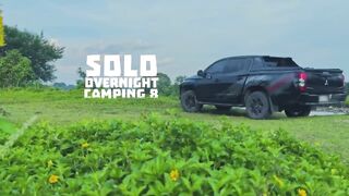 SOLO OVER NIGHT CAMPING IN RAIN RELAXING SOUND OF NATURE