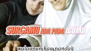 Surga dibawah telapak kaki ibu