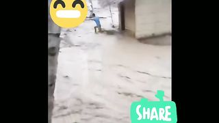 floods hit as part of Indonesia