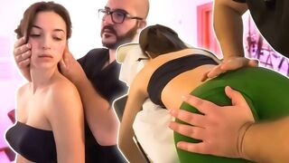 DIGGING OUT Her TAILBONE Sciatic PAIN RELIEF with Chiropractic ASMR   (subscribe chanel)