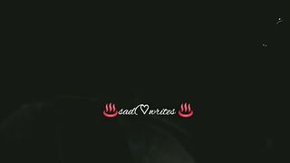 Sad poetry video...