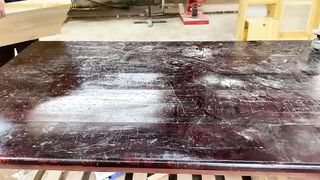 an extraordinary idea to make a table with a very unique shape