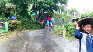 Rain in heavenly village__Indonesian rural atmosphere