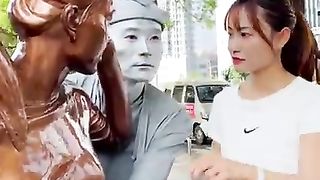 Silver man Sculpture