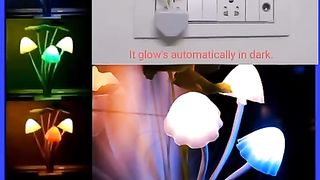 Sensor led mashroom night light