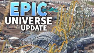 Universal’s Epic Universe Orlando Construction UPDATE! Dual Racing ROLLER COASTER Station!