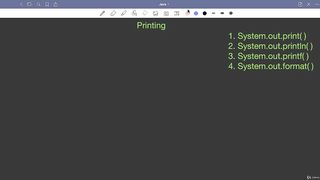 Printing using System.out.println in Java