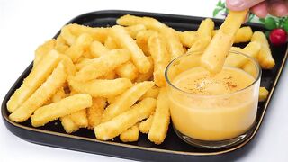 Mieux que des chips ! Frites croustillantes et sauce au fromage