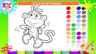 Coloring Friends off Dora the Expolere