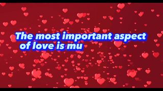 What is the most important aspect of love?