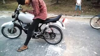 RX king VS satria F The most exciting motorcycle racing