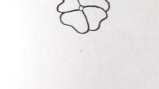 Easy and beautiful flower drawing