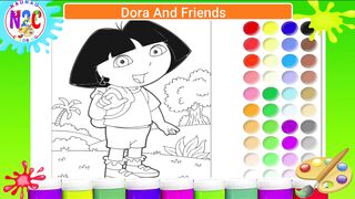Coloring Dora on the move