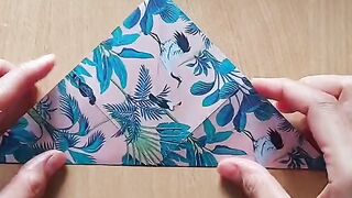Origami Box With Bow Tie|How to make a gift box with bow tie design|