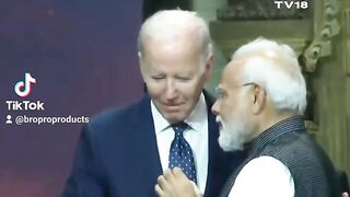 Narendra Modi with Joe baiden