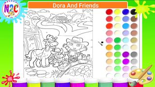 Wow, Dora's experience was exciting when she checked Poboy's costume, let's color it