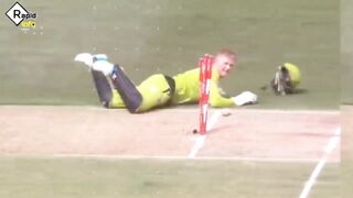 Rare moments in cricket history