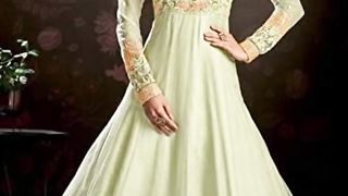 Indian Heavy Embroidery Party Wear Butterfly Net Muslim Anarkali