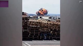 F18 Fighter Jet has No Chance DRAMA AT AIR SHOW EXERCISE