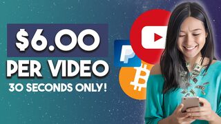 Watch & Earn $6 per Video! (Only 30 seconds) - FREE AND EASY METHOD | Make Money Online 2